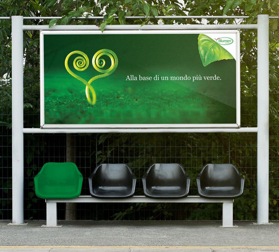 Labirinto_Immagine della campagna pubblicitaria su affissione di settore del brand Blumen