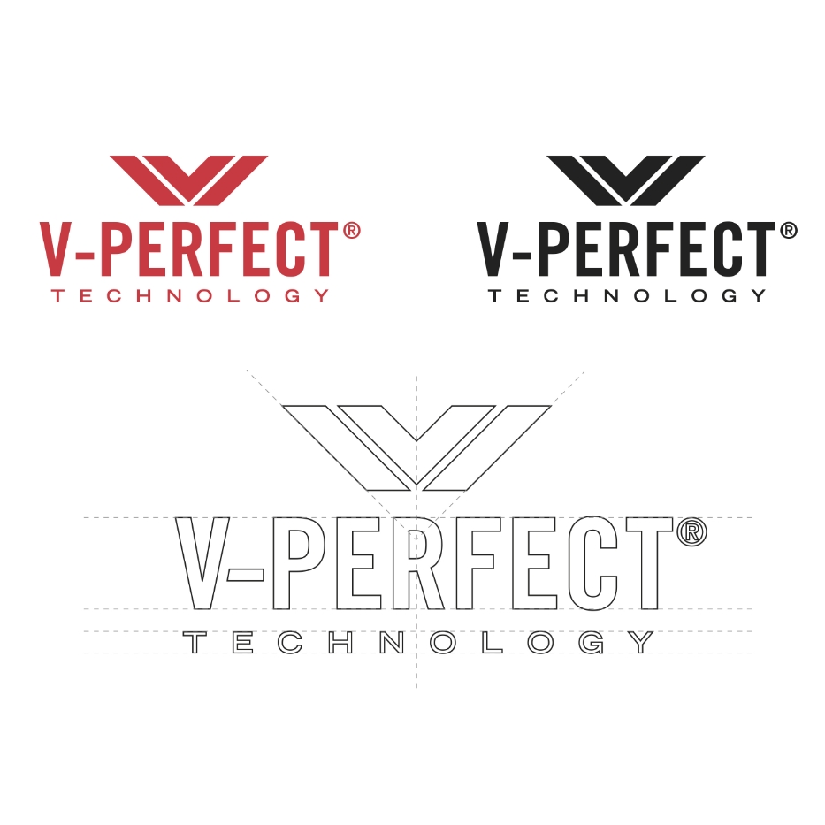 Realizzazione_ Studio del logo di Graf Synergy e V perfect